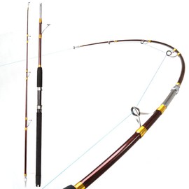 Jig Jigging Spinning Fishing Rod Deep Sea Jig Pole 30-50lbs/50-80lbs (Brown A/7'0"/30-50lbs)