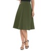 Urban CoCo Women's A-Line Elastic High Waist Flare Work Midi