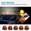 Partsam 5pcs 16LED Amber Cab Light Top Roof Running Clearance