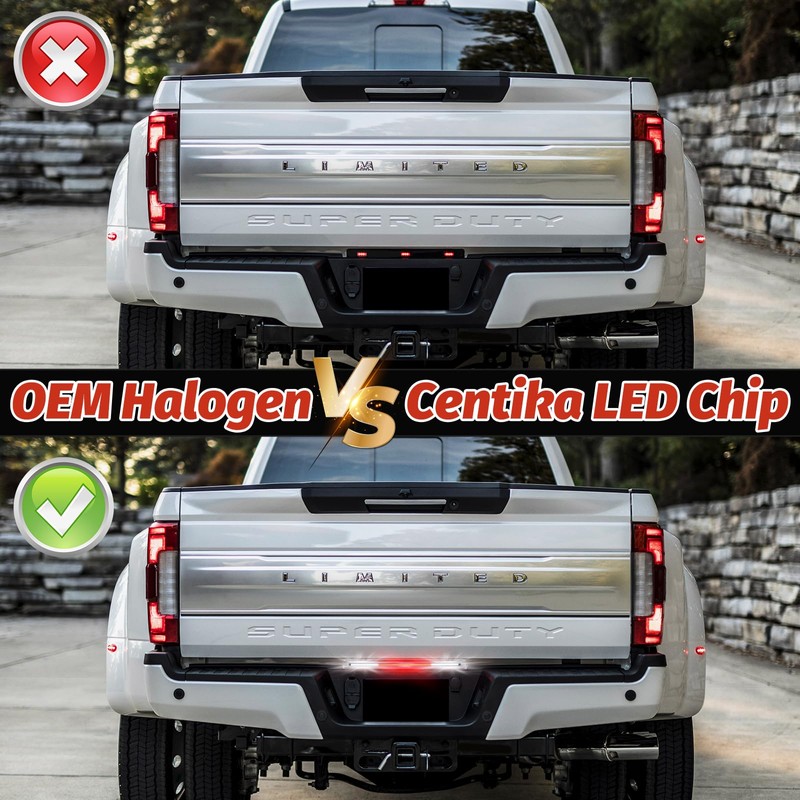 Centika Led Smoked lens Tailgate Marker Lights Compatible with 2017