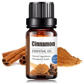 Aceites Esenciales de Canela Aromaterapia - Natural 100% de Aceite Esencial Natural Conjunto de Difusores y Humidificadores con Caja de Regalo Exquisita (UVa Natural, 10 ML) (Canela)