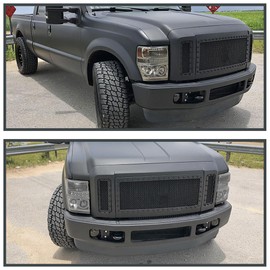 Spec-D Tuning Smoke Driving Fog Lights + Bulbs + Switch Compatible with 2008-2010 Ford F250 F350 F450 F550 Super Duty L+R Pair Assembly