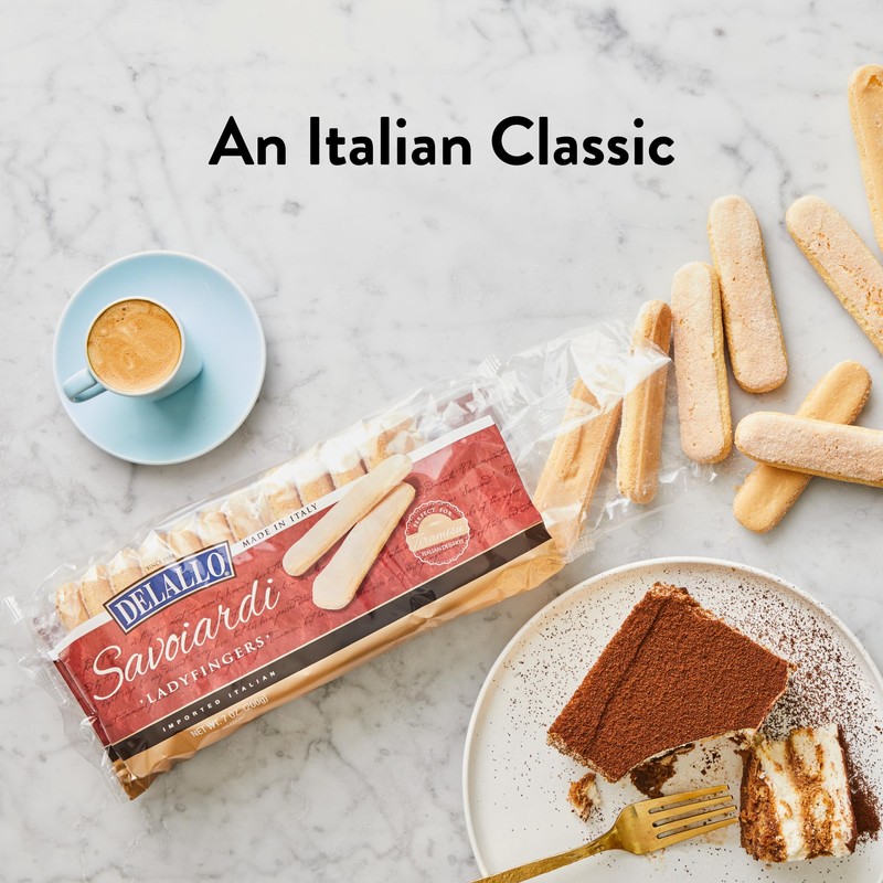 DeLallo Savoiardi Lady Fingers, 7.06 Ounce Box, 6 Pack, For