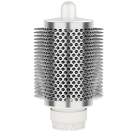 PUREGUST Large Round Brush Attachment for Shark FlexStyle Blow Dryers Accessories, Jumbo Bigger Oval Round Volumizing Brush Styling for Straight, Wavy, Curly, and Coily Hair, Sliver