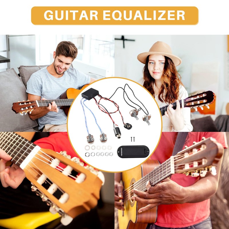 SweetSerenade 2 Band Active Guitar EQ Equalizer Preamp Circuit Pickup