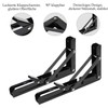 Heavy Duty Folding Shelf Brackets 200mm - 90 Degree Angle