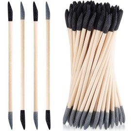 Leriton 120 Pcs Sanding Sticks Double End Matchsticks Sanding Twigs Fine Detailing Polishing Sticks for Plastic Models Wood Hobby, 120/280 Grit, 5.4 x 0.3 Inch