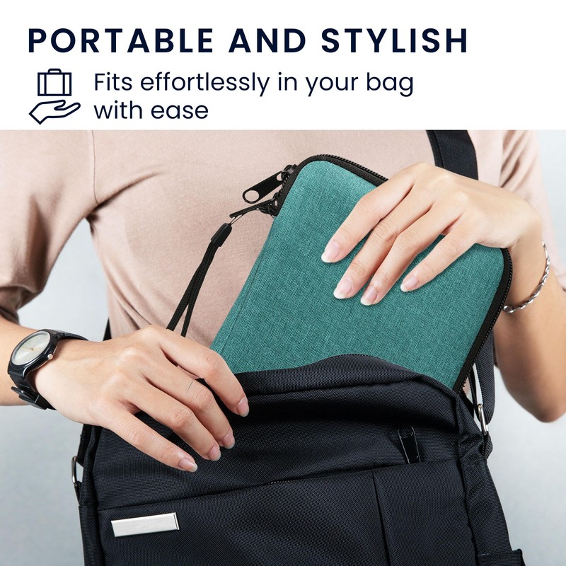 kwmobile Fabric Protective Case Compatible with 6 Inch eReader Case