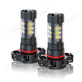 CHUSYYRAY For Jeep Wrangler 2010-2021 2PC Golden Yellow 5202 LED Fog Light Bulbs Lamp 80W