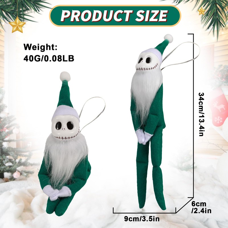 AENEY Jack Skellington Plush Toy, Nightmare Before Christmas Tree Decorations,