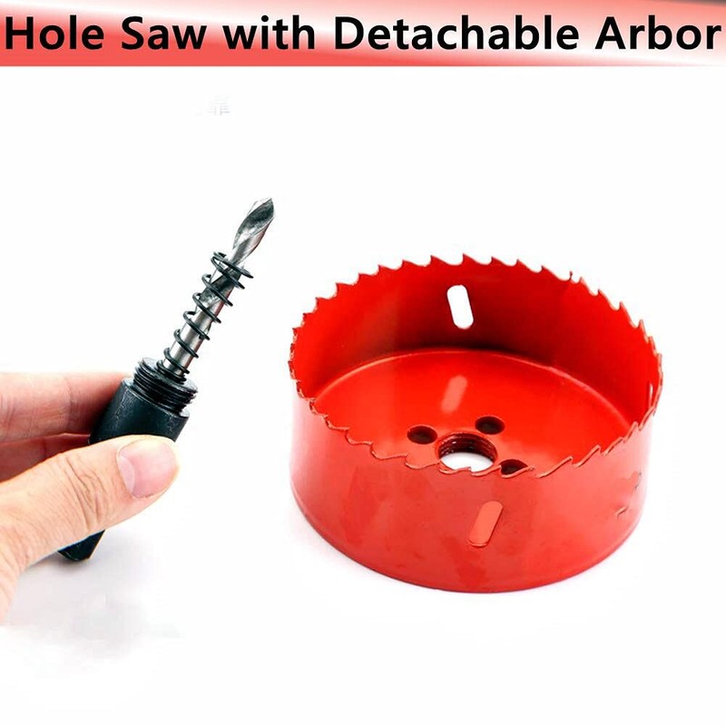 32mm Hole Saw for Wood, HSS Bi-Metal Hole Cutter for