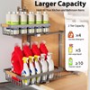 Liuoud Under Sink Organizer Storage 2 Pack, 2 Tier Slide
