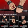 TECEUM Lifting Wrist Straps with Neoprene Padding Support – Beige