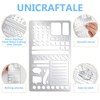 UNICRAFTALE Metal Stencil for Journaling Lines Lists Banners Square Planner