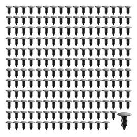 GAOLAOSY 200PCS Car Plastic Trim Boot Rivets Push Clip Fastener, 6.4mm Hole Automotive Bumper Shield Screws Retainers, Vehicle Body Panel Push Pin Clips
