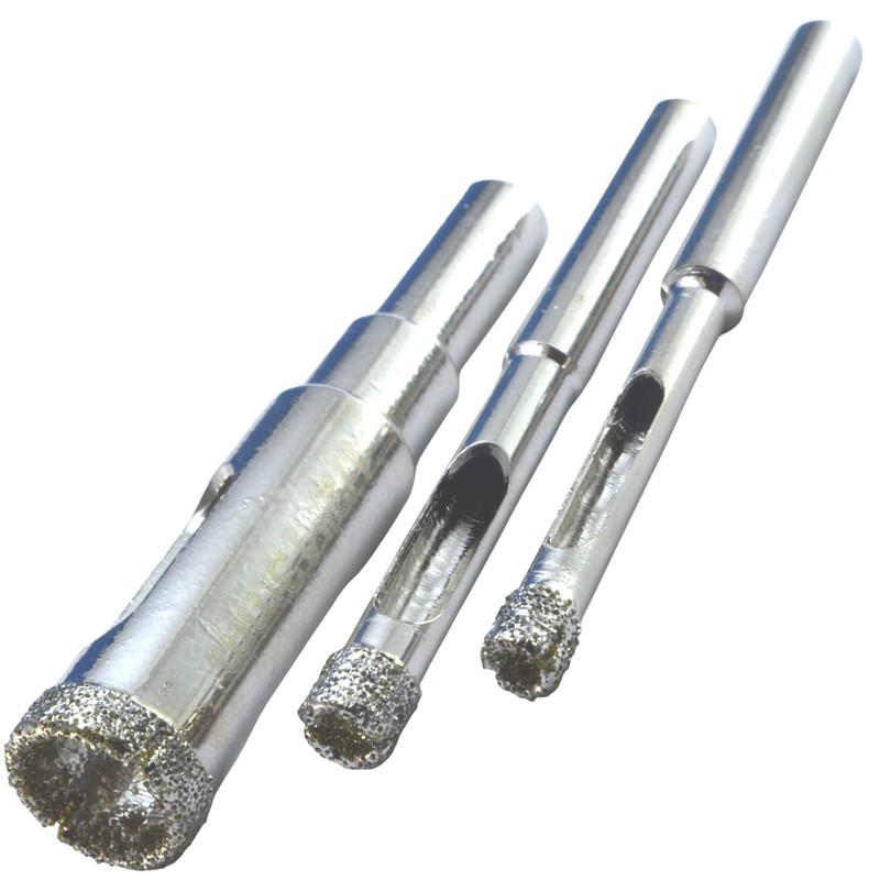 Diamond Tile Drill Bit Kit - Glass & Porcelain Set,