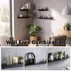 LANC 8" Small Floating Shelf for Wall Storage, Stainless Steel