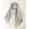 Prettystern Men's Scarf Linen Fringe Maritime Stripes Summer Scarf, T116