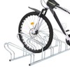 vidaXL Galvanized Steel Bicycle Stand - Floor Bike Rack, Freestanding,