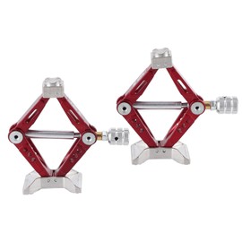 2Pcs Metal Universal Rhombus Adjustable Lifting Jack Accessory for 1/10 RC Car Red
