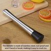 Cocktail Muddler,Silver Muddler,21cm Stainless Steel Cocktail Muddlers,cocktail Muddlers with Black