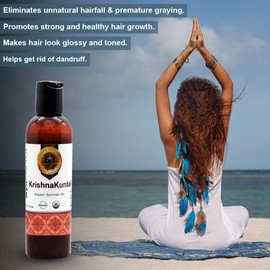 Ayurvedic Krishna Kuntal Oil 100% Pure Promotes Hair Growth Nourishes Scalp Oil For Dandruff (118ml)