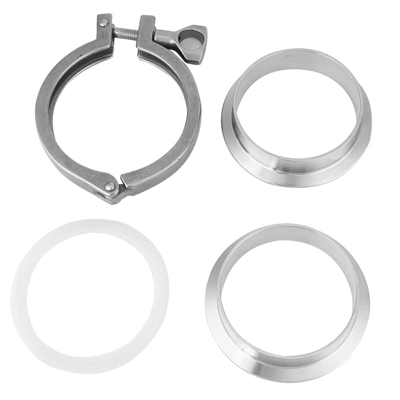 Yuecoom Stainless Steel Compression Fitting Set, Tri-Clamp, DIY Clamp, 3