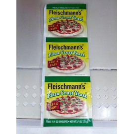 Fleischmanns Pizza Crust Yeast, Specially Formulated For Pizza Crust, 0.75 oz (Pack of 12)