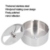 Ashtray Outdoor Thickened Stainless Steel Windproof Rotating Cover Design Finely