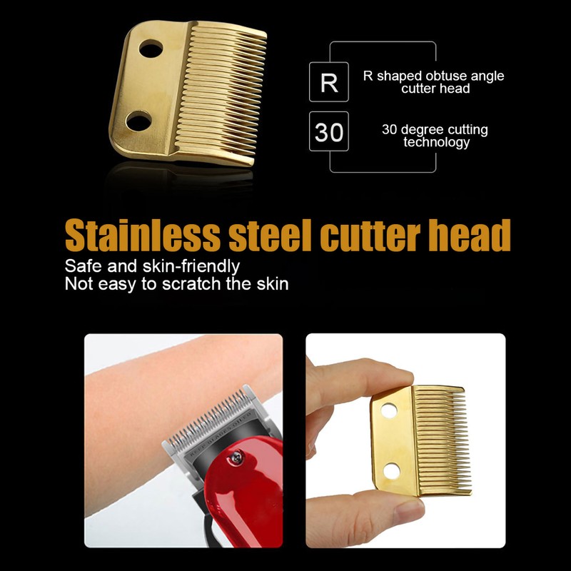 2pcs Electric Hair Clipper Blade Cutter Head Replacement Accessories Fit