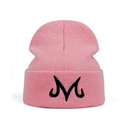 RAN New Brand Majin Buu Winter Hat Cotton Knitted Hat Knitted Beanie Hat for Pink Black (Pink)