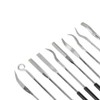 10Pcs Diamond Needle File Set, 180mm Metal Files with Rubber