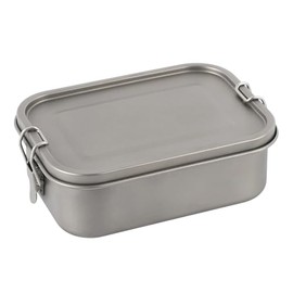 Campura Titan Lunch Box 800 ml – Ultralight (178 g), Robust & Rustproof, Lunch Box Leak-Proof Metal – Ideal for Outdoor, Camping, Picnic & Everyday Use