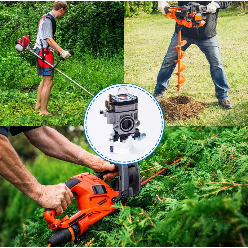 52CC Carburetor Kit Compatible with Harbor Freight Predator Earth Auger