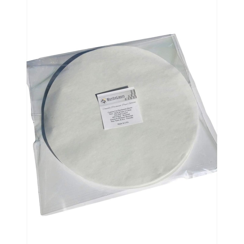 Worthy Liners Parchment Paper Rounds 16 Inch, 100 Pack