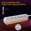 NEUVIELE NEUVIELE 6 Fach Mehrfachsteckdosen 1berspannungsschutz Steckdosenleiste Steckdosen mit Schalter