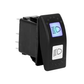 Foruly High Low Beam Switch for Can-Am Commander Maverick MAX 1000,STD,XRS, 6 Pin High Low Beam Headlight Switch, 20A 12V Blue LED Light 710001725