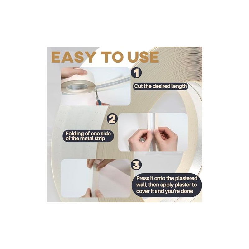 Drywall Corner Tape - 100 Ft Roll Reinforced Drywall Corner