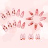 24 pcs Pink Nails with pearl - French Tip False