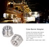 2Pcs Cola Barrel Adapter Distributor Connector Male Thread G5/8 Female