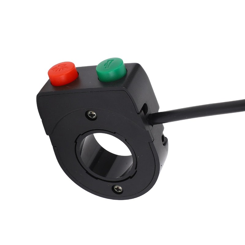 12V Horn Head Light Black On Off Button Handlebar Switch