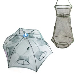 Shrimp and Fish Net Trap for Sea and Freshwater Fishing 01. 6-Hole One-Touch Trap (Large) 2ea