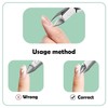 Criyar Rose-Color 1PC Fine Edge Cuticle Trimmer & Nippers, Nail