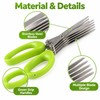 5-Layer Kitchen Scissors for Herb Prep – Multi-Blade Cutter for