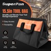 15-Inch Heavy Duty Tool Bag, Portable Empty Tool Box Organizer