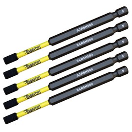 5 x SabreCut SCRH589_5 89mm H5 Hex Magnetic Impact Screwdriver Driver Bits Set Single Ended Heavy Duty