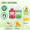 VISRIE Mini Lip Balm 20 Pack, Natural Lip Balms Bulk