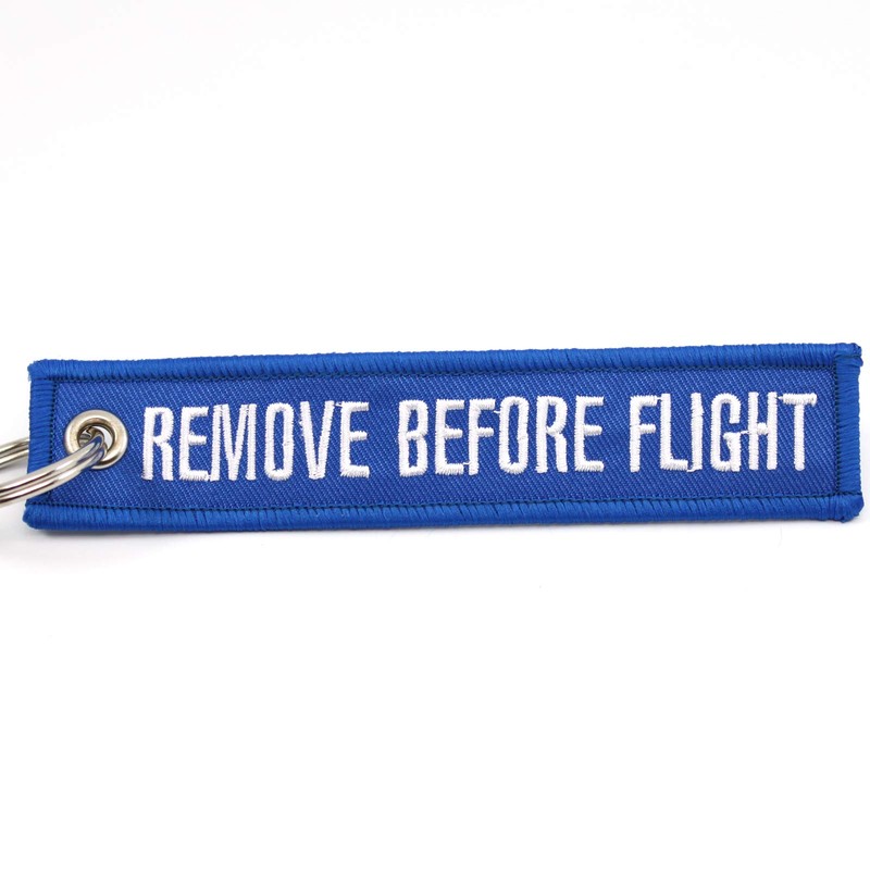 Rotary13B1. Quitar Antes de Vuelo Llavero – Azul