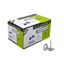 meite Upholstery Tacks 3/8" Diameter Silver Upholstery Tacks Furniture Nails Pins Thumb Tack for Upholstered Furniture Cork Board Sofa Decorative or DIY Projects-500Pcs