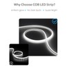 Samsion 65.6FT COB Led Strip Lights Cold White AC 110V~120V